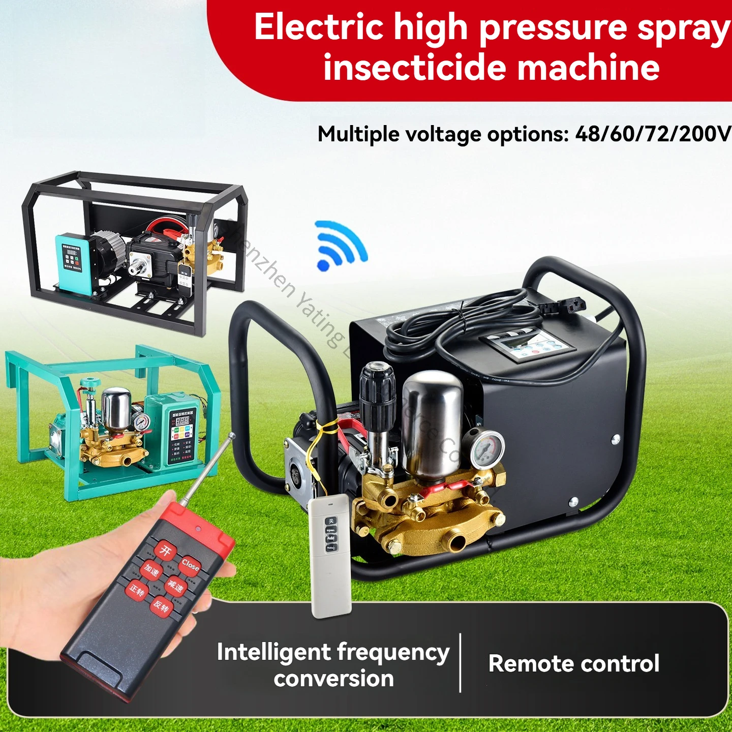 Automatic Electric Sprayer High Pressure Agricultural Orchard High Power New Remote Control Sprayer 48/60/72/220V
