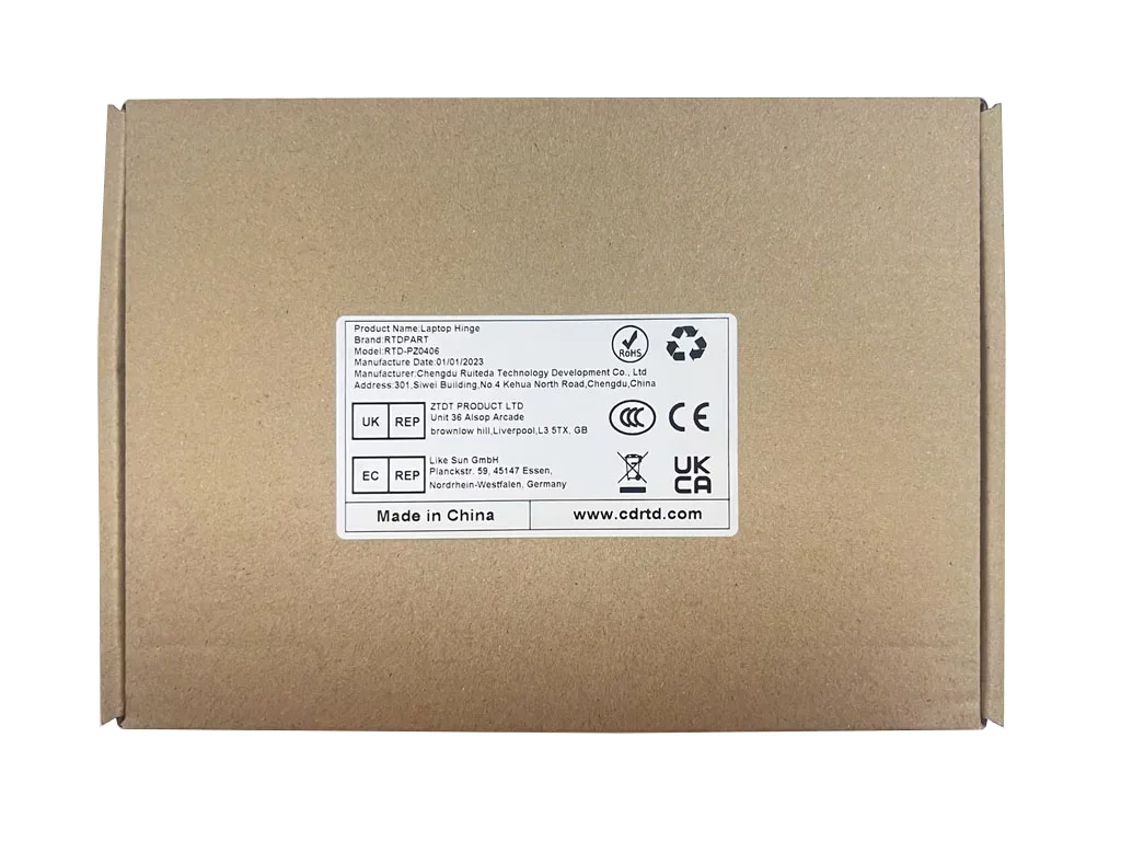 Laptop Screen Hinge For CLEVO V360 V360ENXQ V360ENXW V360SNXQ V360VNXQ For GIGABYTE G6X (2024) Left&Right New