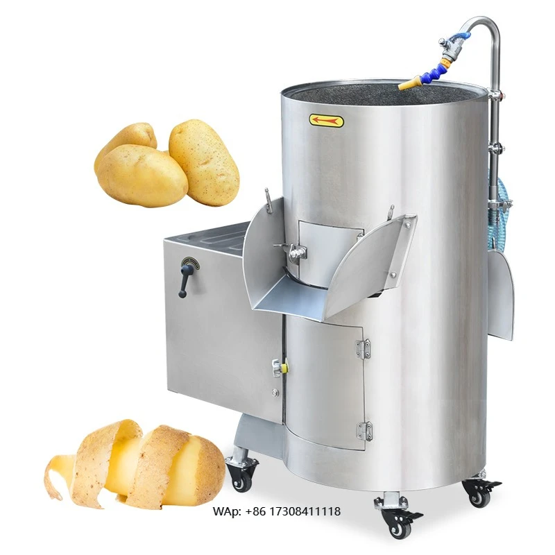 

Commercial potato cleaning, peeling and cutting machine High quality professional potato cleaning and peeling machine