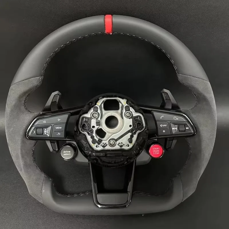 Full Alcantara Leather Steering Wheel with Start Button, Fit Series Models 2018