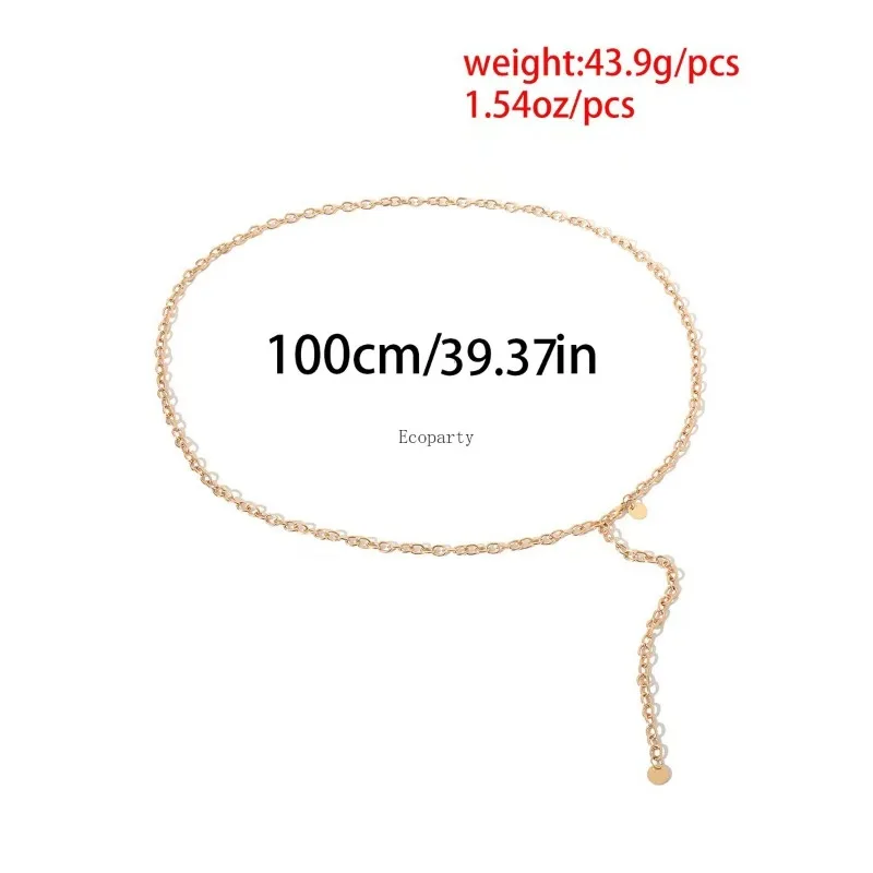 เข็มขัดโลหะหลายชั้นทรงกลมลายดอกทานตะวันสไตล์ย้อนยุคแบบปรับได้สำหรับผู้หญิง