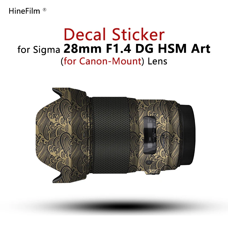 Sigma Art 28 f1.4 EF Mount Lens Stickers 28-1.4 Wrap Cover Film Sigma 28mm F1.4 DG HSM Lens Decal Skin Anti-Scratch Protector