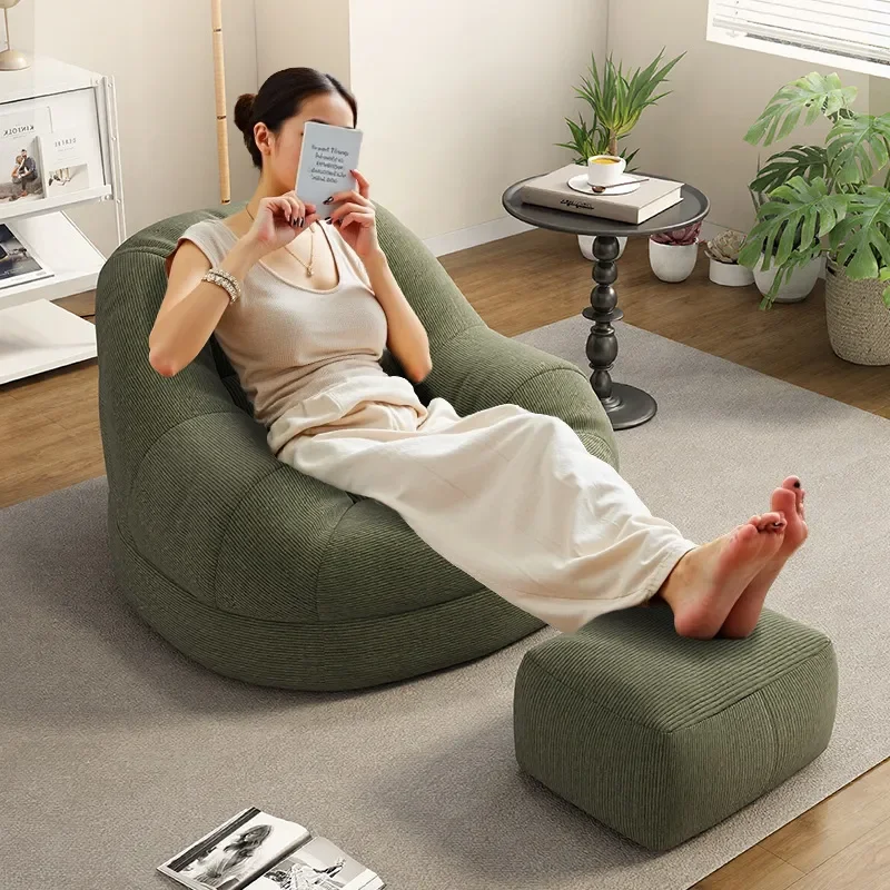for Lazy Sofa Sleepable Reclining Single Sofa Living Room Home Nest Chair Leisure Backrest Sofa Wrapping Sofa