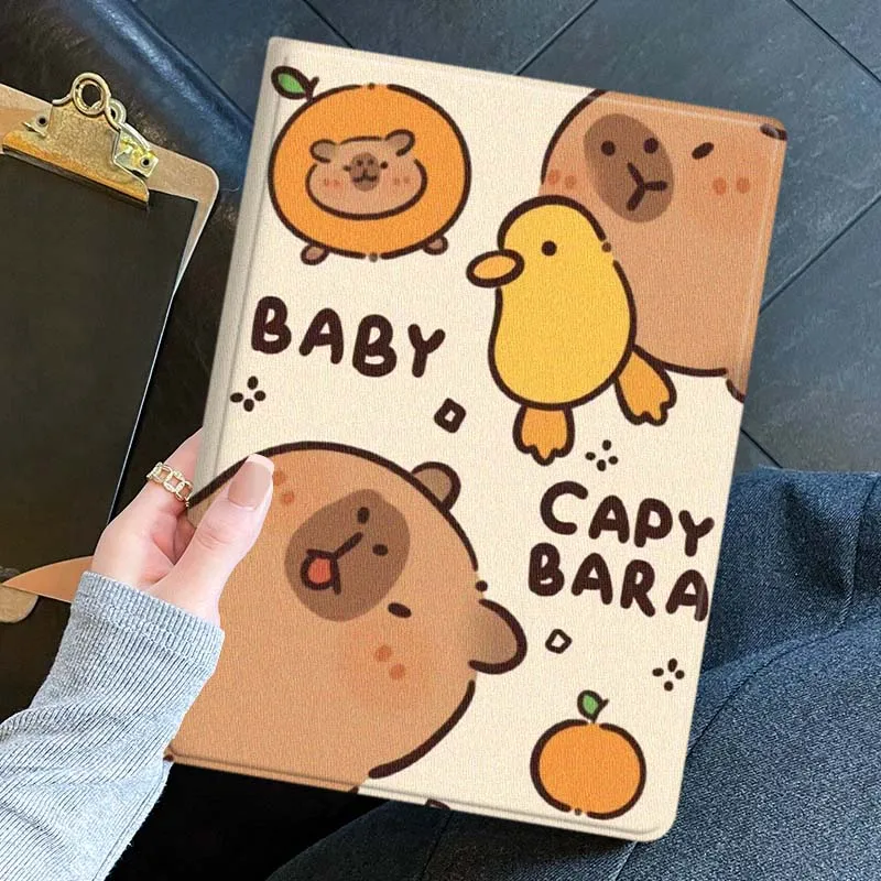 Luxurious Adorable Capybara Soft For Huawei Honor Pad 9 8 7 6 V9 V8 V7 X9 X8 X7 GT2 GT 3 5 10  Pro Inch Tablet Case