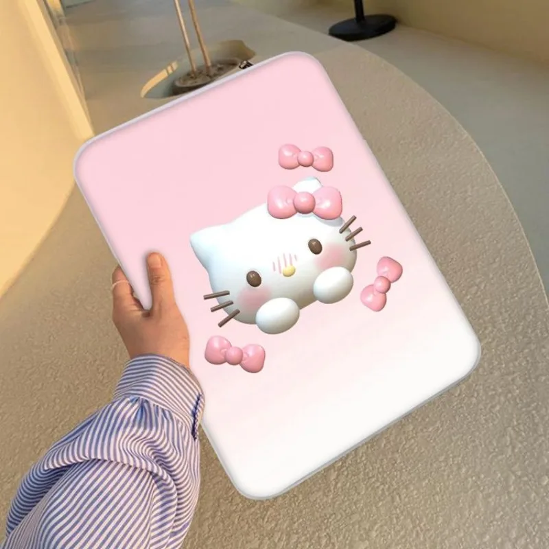 Sanrio Hello Kitty Disney Stitch Cute Tablet Case for 10 11 12 13 14 15 Inch for Macbook Pro Computer Laptop Bag Christmas Gift