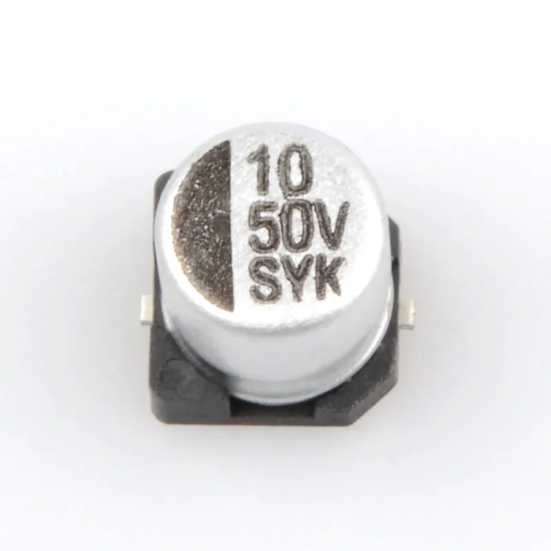10pcs SMD electrolytic capacitor 50V 10UF volume 5 * 5.4MM SMD aluminum electrolytic capacitor
