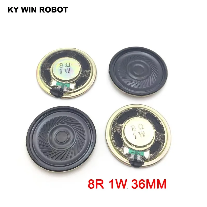 

5pcs/lot New Ultra-thin Mini speaker 8 ohms 1 watt 1W 8R speaker Diameter 36MM 3.6CM thickness 5MM