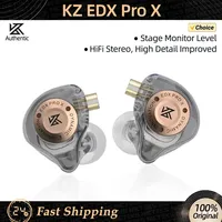 KZ EDX Pro X Wired Earbuds Superior Sounds In-Ear Earphones HIFI Bass Sport Noise Cancelling Headset Music EDC Headphone EDX Pro