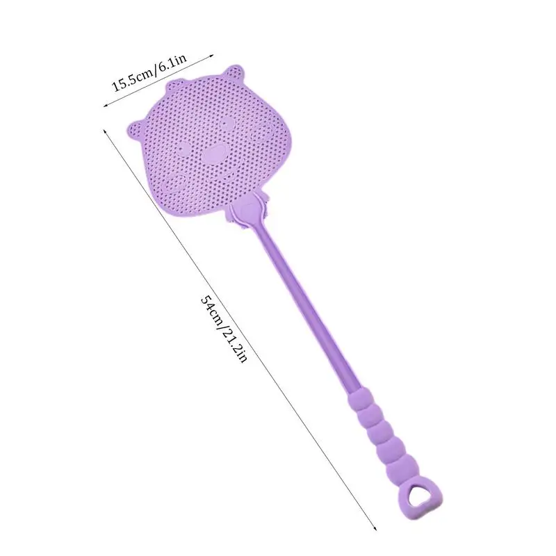 Fly Swatters With Different Colors Long Handle Thicken Pests Control Retracktable Swatters For Home Kitchen Garden Accessories images - 6