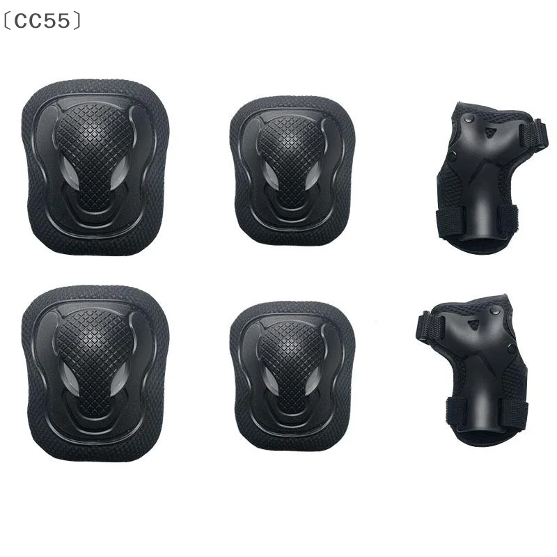 maveraCC55ṁ6Pcs/Set Cotovelo Joelheiras Protetor de Patinação Skate Esportes Respirável Equipamento de Proteção Equitação Rolo Protetor de Pulso Adultos