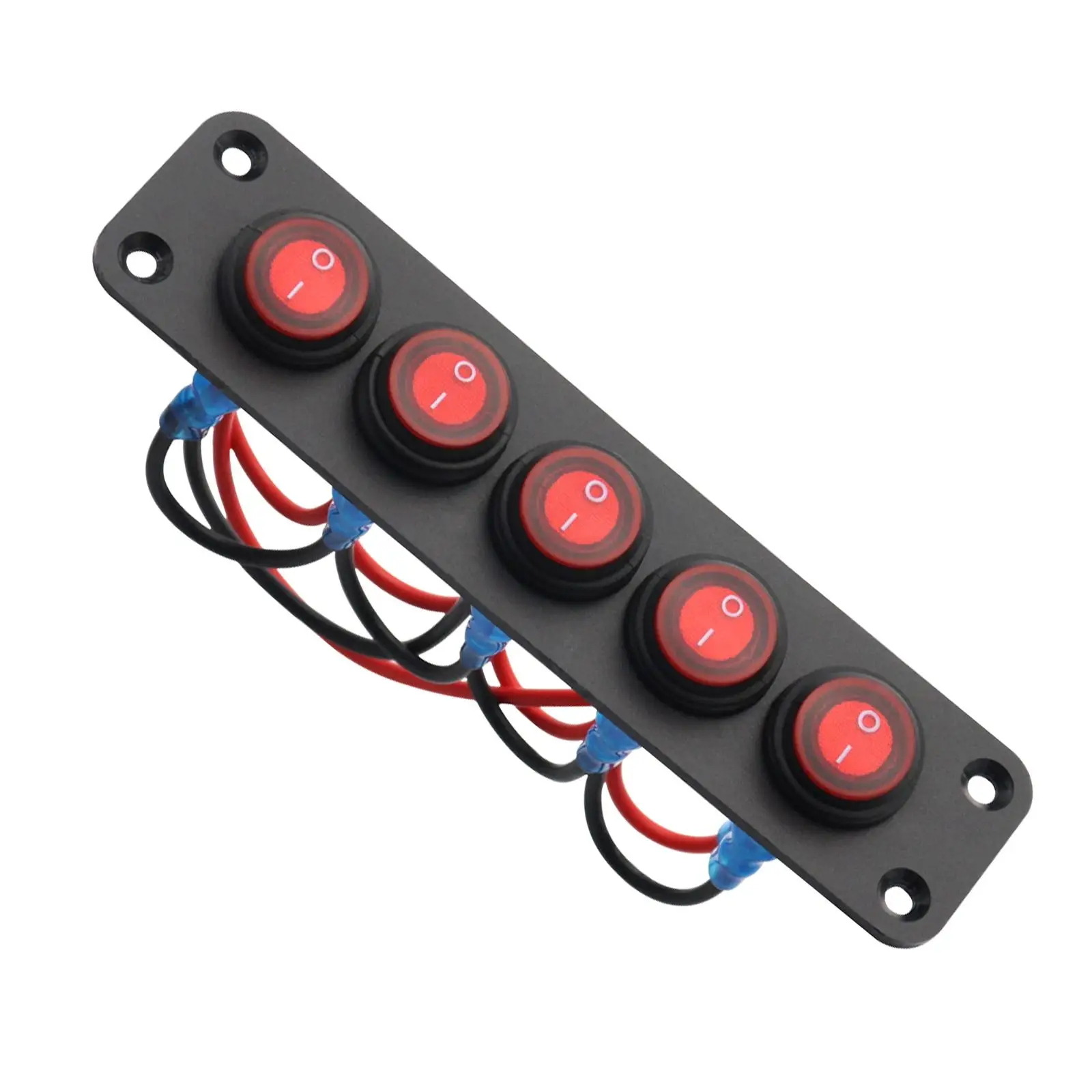 Rocker Switch Panel Pre Wired Waterproof for RV Yht Car Trailers Vehicles