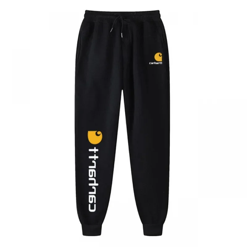 New cross-border Amazon fleece men's and women's casual sports thermal sweatpants fast sell fashion brand letter pants