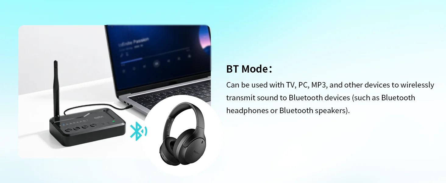 Auracast LE Audio Transmitter LC3 Verlustfreier Bluetooth 5.4 Audio-Sender mit Geringer Latenz Typ-C Kabelloser Stereo-Adapter – Detail 5