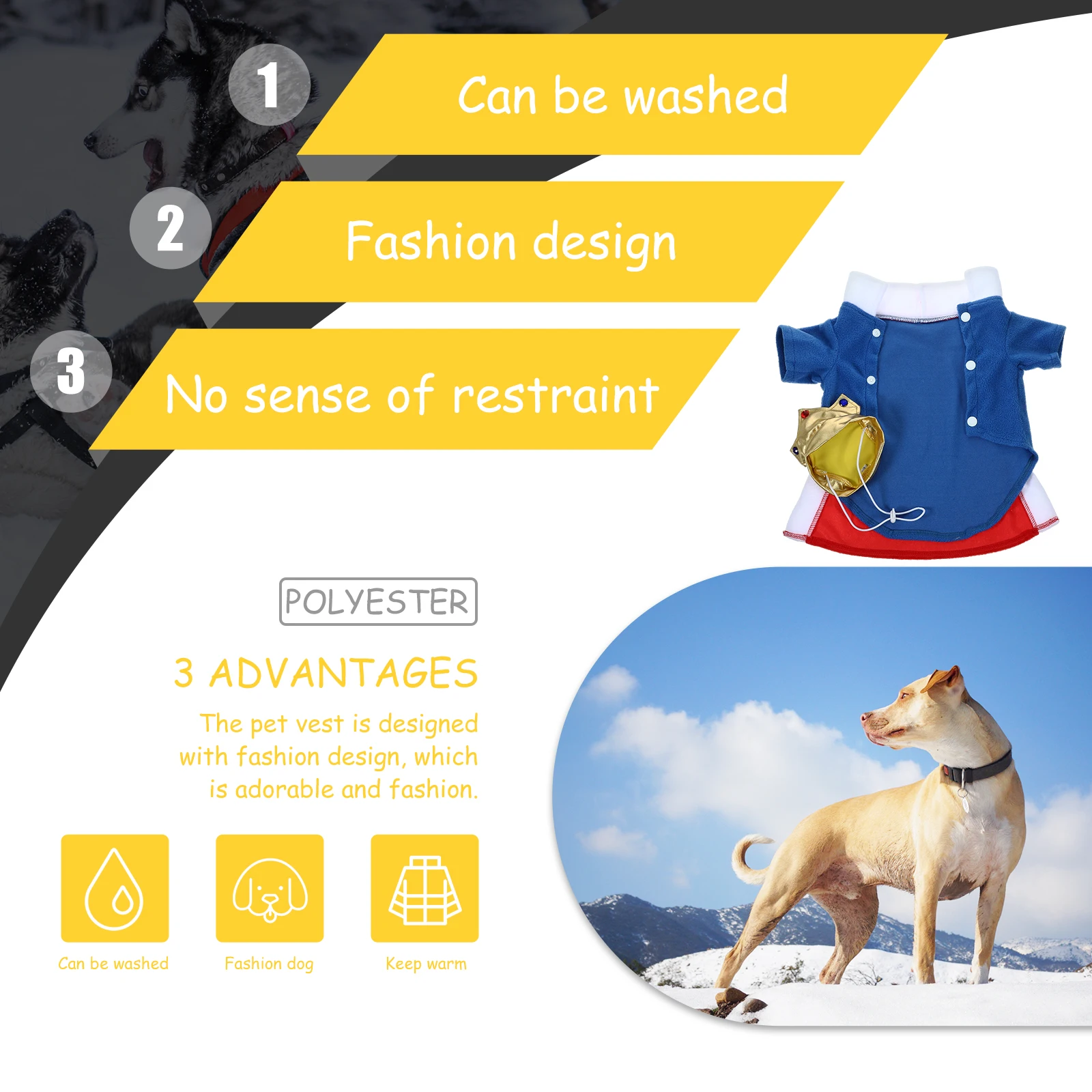 

Clothes for Pets Dog Costume Outfits Cosplay Dress up Costumes Coat Funny Clothing Dresses Hairy