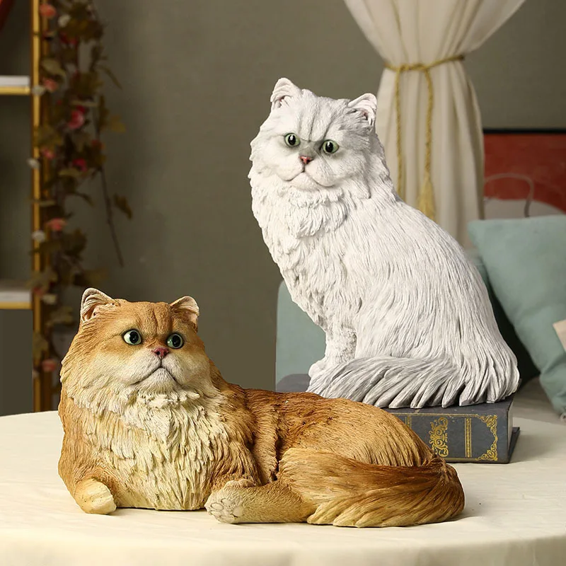 

Милые фигурки кошек, модели кошек Jinjilla, предметы для украшения дома.
