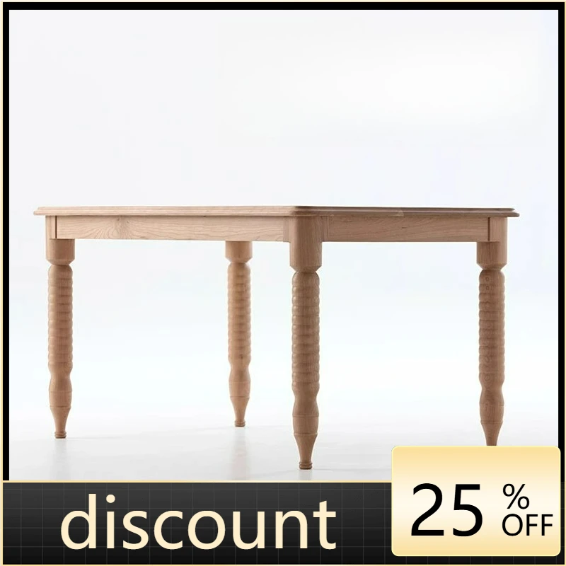 LTT Solid Wood Rectangular Dining Table Desk Nordic Modern Simple Home Small Apartment Coke Table