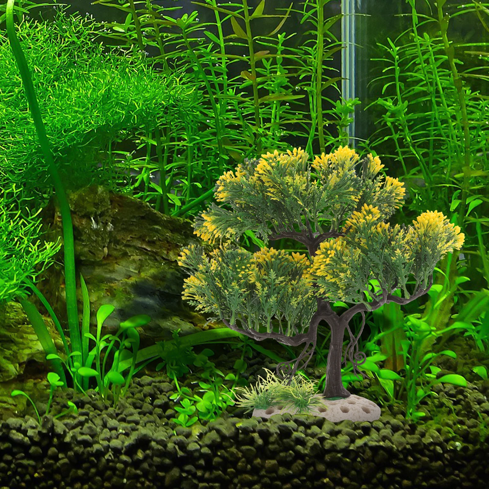 

Aquarium DecorationsPlants Plastic Fake Tree Model for Fish Tank Supplies Lifelike Aquarium Tree Accessories