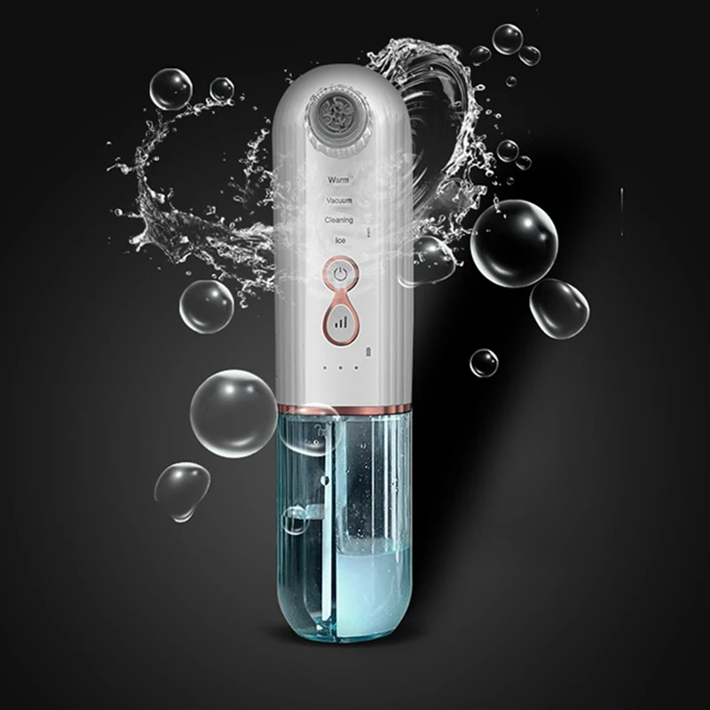 Очиститель для лица, красный, синий светодиодный, маленький пузырьковый электрический черный инструмент, машина для удаления прыщей, очиститель пор, вакуумный инструмент для удаления прыщей