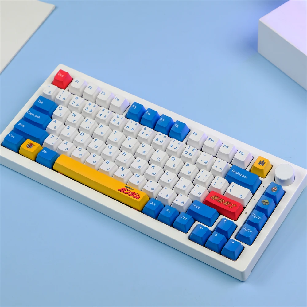 Clavier mécanique en PBT, 129 prédire, sans profil, sublimation de colorant, pour commutateur MX