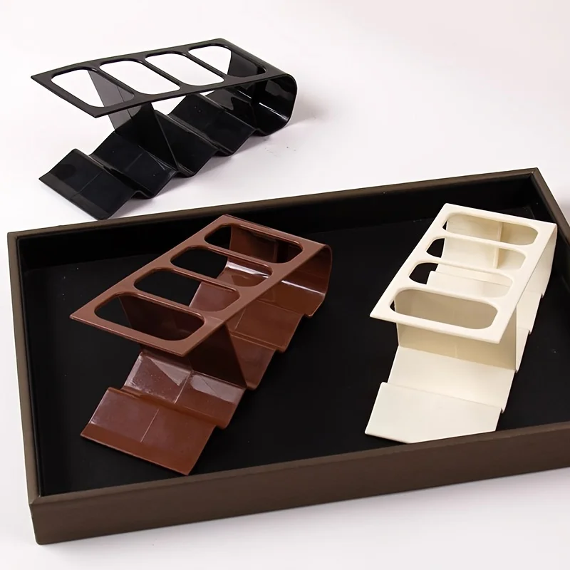 4-Slot-Fernbedienungshalter, robuster Schreibtisch-Organizer aus Kunststoff, ergonomisch, platzsparend, für TV, Zuhause, Büro, Mehrzweck-Lagerregal – Detail 10