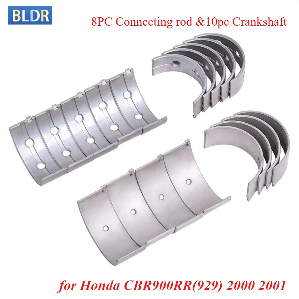 

36.5mm 34mm Motorcycle Connecting Rod 13313/7-MW0-003 Crankshaft Bearing Kit for Honda CBR900RR(929) 2000 2001 CBR 900RR