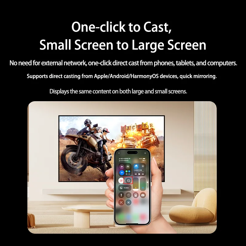 Wireless Display Dongle 1080P WiFi Screen Sharing Adapter for Mobile, Tablet, PC to TV