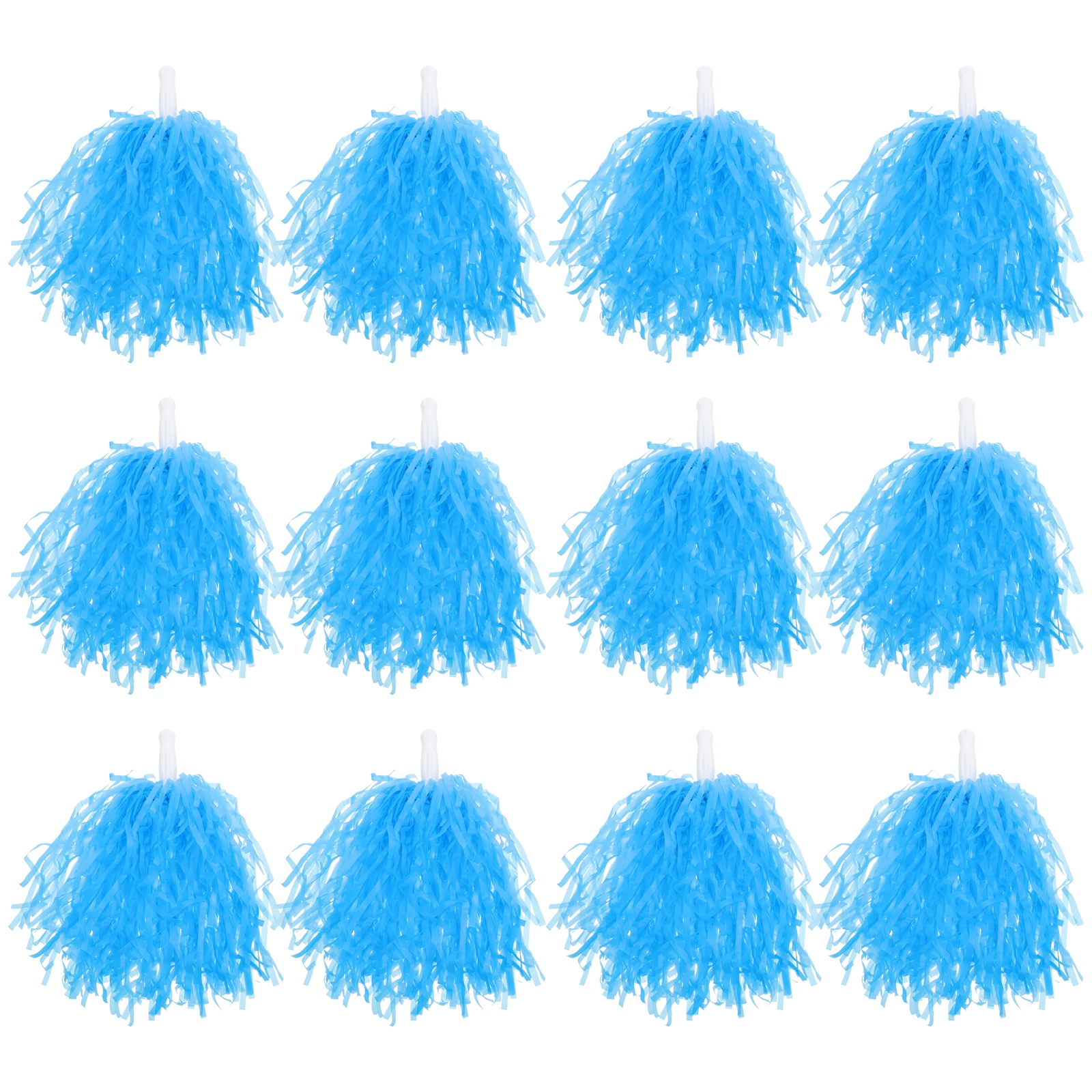 

12pcs Cheerleading Pompoms Dance Cheering Hand Flower for Sports Events School Competitions Team Spirit