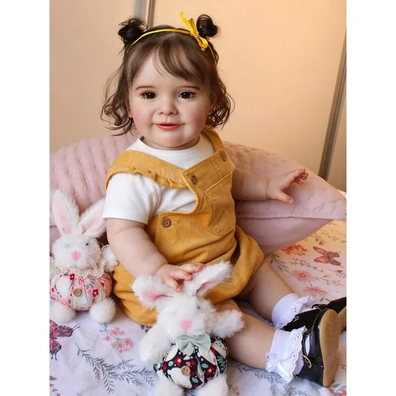 66CM Reborn Toddler Lifelike Zoe   High Quality Hand Paint Multiple Layers with Visible Veins Soft Cotton Body Doll