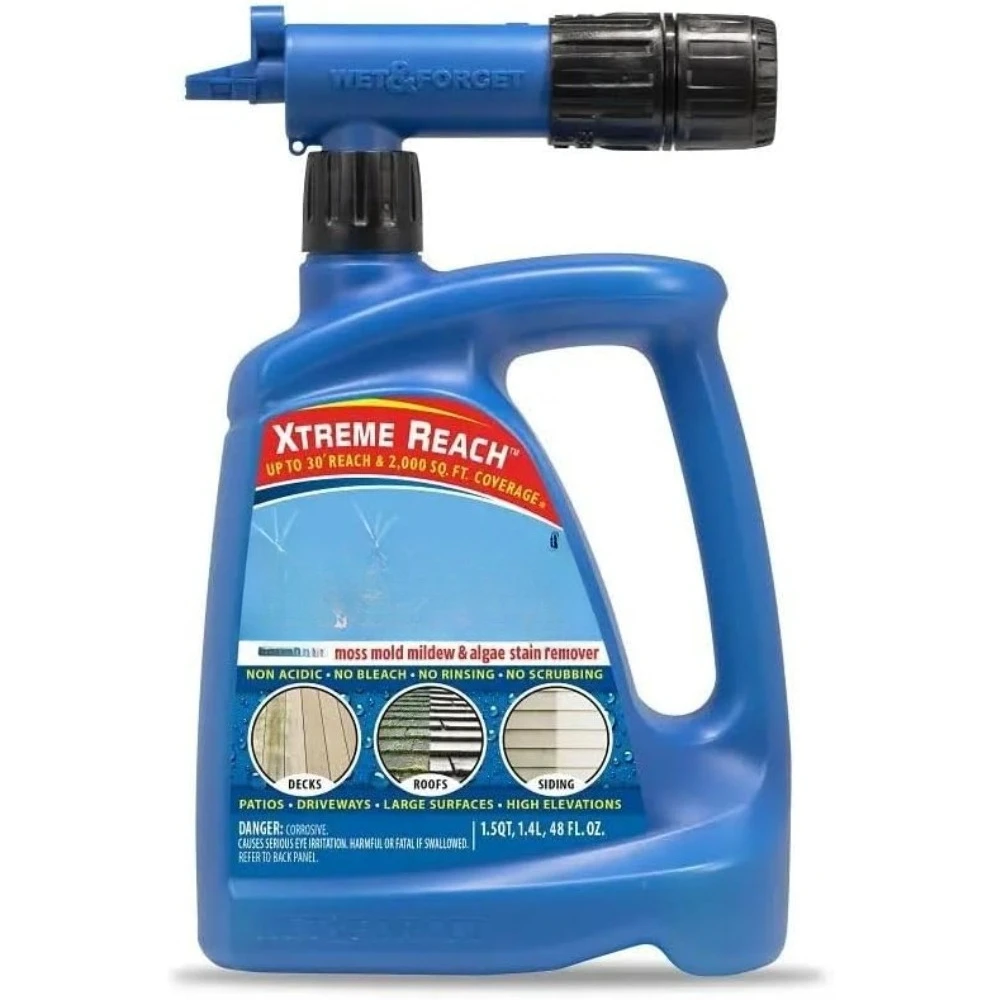 منظف متعدد الأسطح لإزالة بقع الطحالب والعفن والطحالب في الهواء الطلق، نهاية خرطوم إكستريم تصل مع فوهة جديدة ومحسنة - الأفضل #1