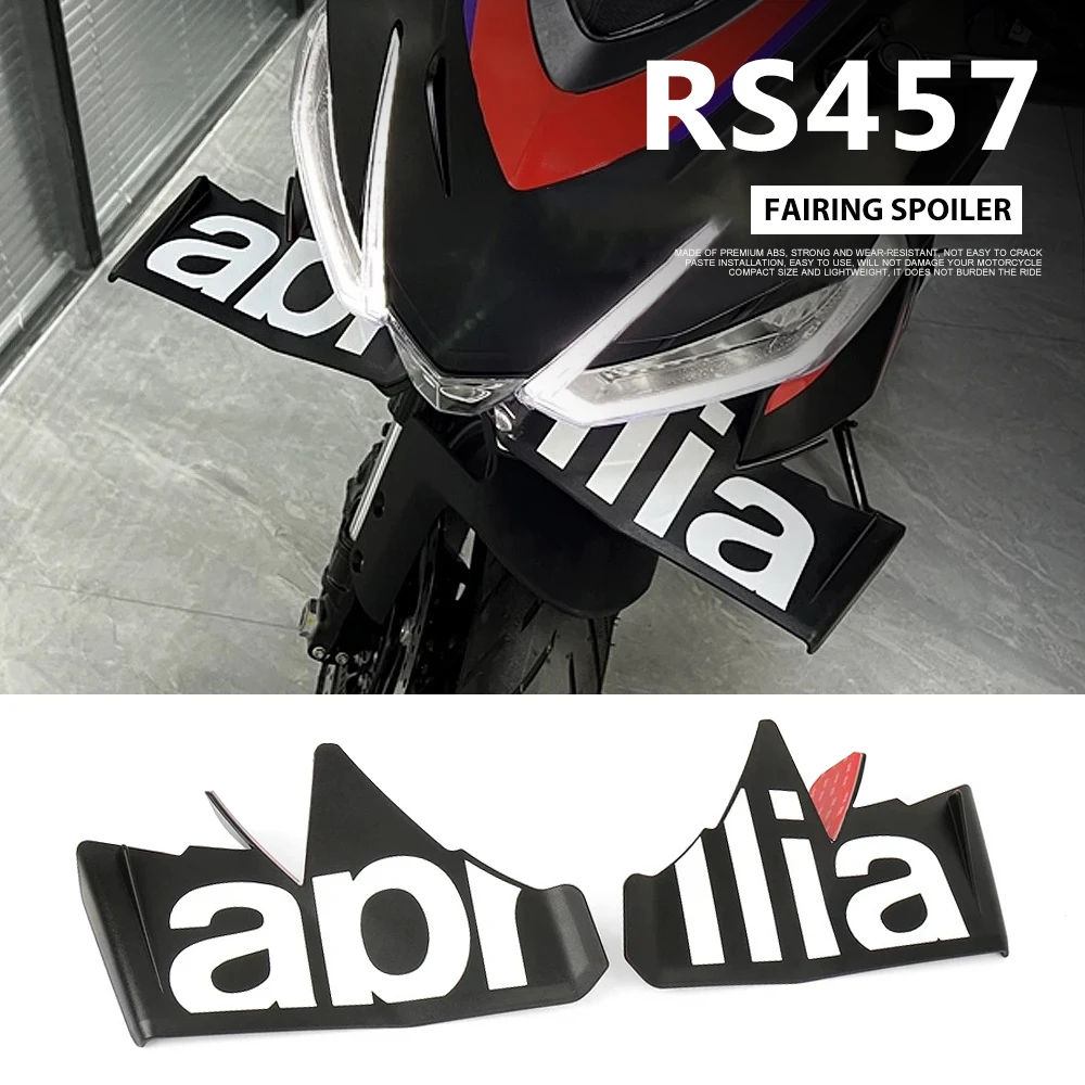 

Motorcycle For Aprilia RS 457 RS457 rs457 2024 Aerodynamic Guard Spoiler Kit Fairing Winglet Aerodynamic Wing Kit Fairing Spoile