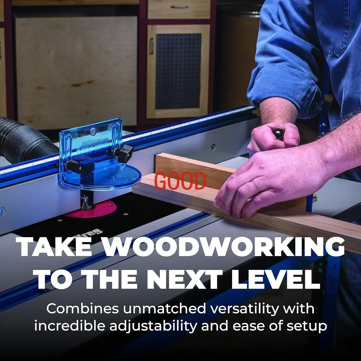 TAO Kreg PRS1045 Precision Router Table System - Self-Squaring Router Table Fence System - Sits on Precision Router Table Top