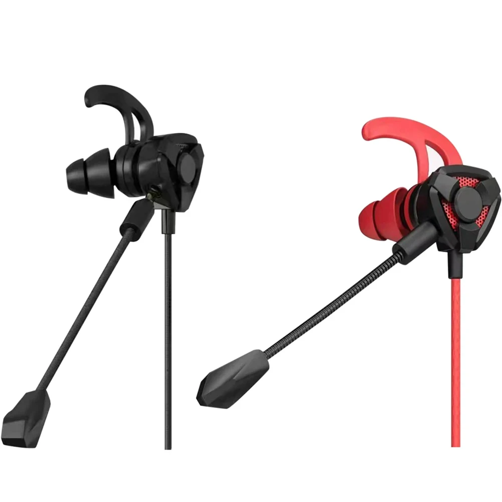 Wired E-Sports Gaming Headset com microfone, uso com Csgo, In-Ear, telefone móvel, computador