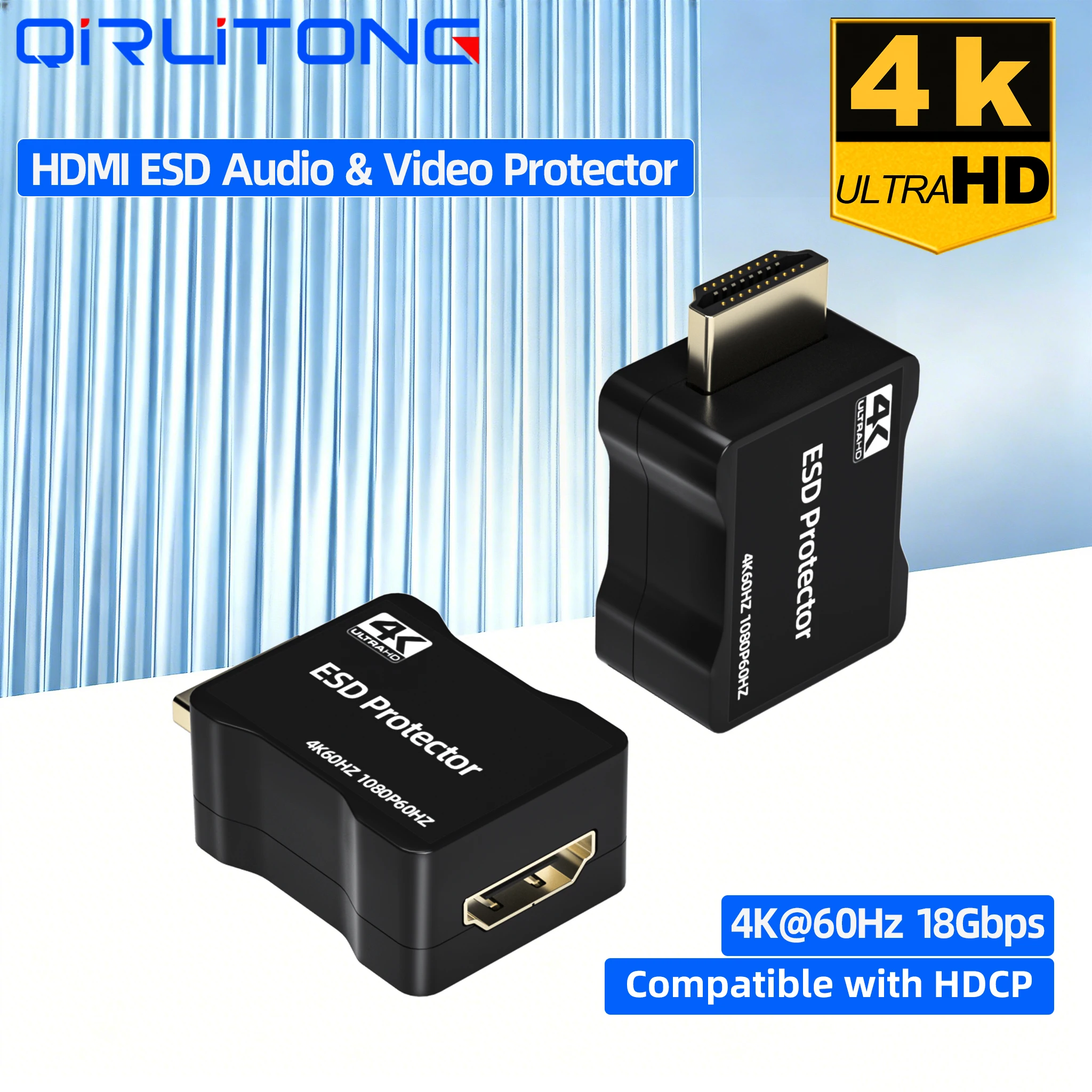 4K HDMI ESD Audio Video interface Protector 4K60Hz 18Gbps Complies with IEC 61000-4-2 for PS5/Xbox