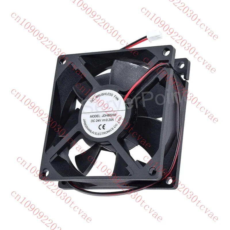 

For JDH8025B JSL 8025 24V 0.20A Double Ball 8CM Inverter Chassis Fan 2 Lines