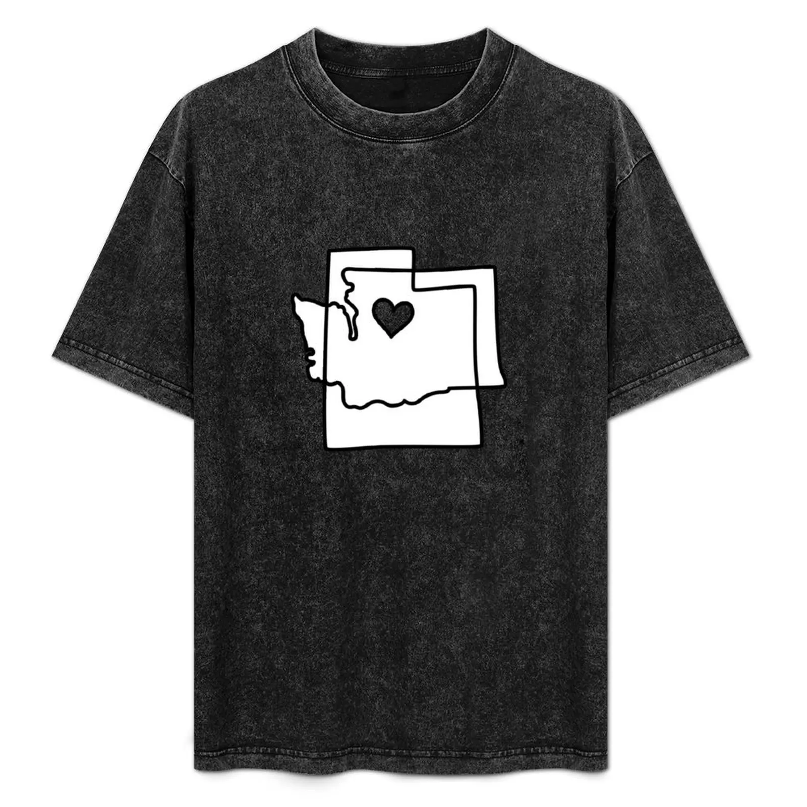 

I love Washington and Utah T-Shirt Comfortable Work Wear Tee