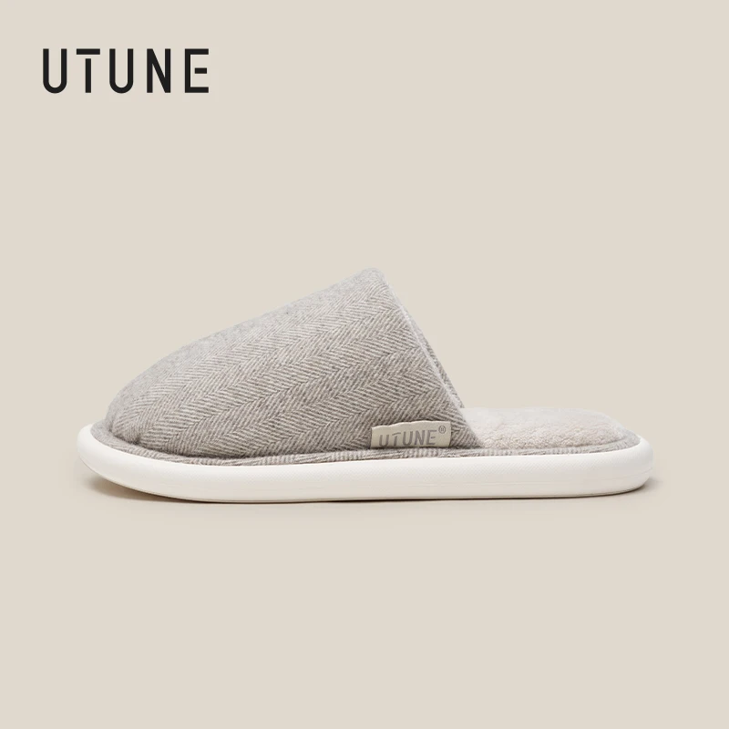 

UTUNE Women's Warm Slippers Cozy Non-Slip Indoor Slides for Autumn and Winter Stylish Soft Comfortable&Lightweight Home Shoes