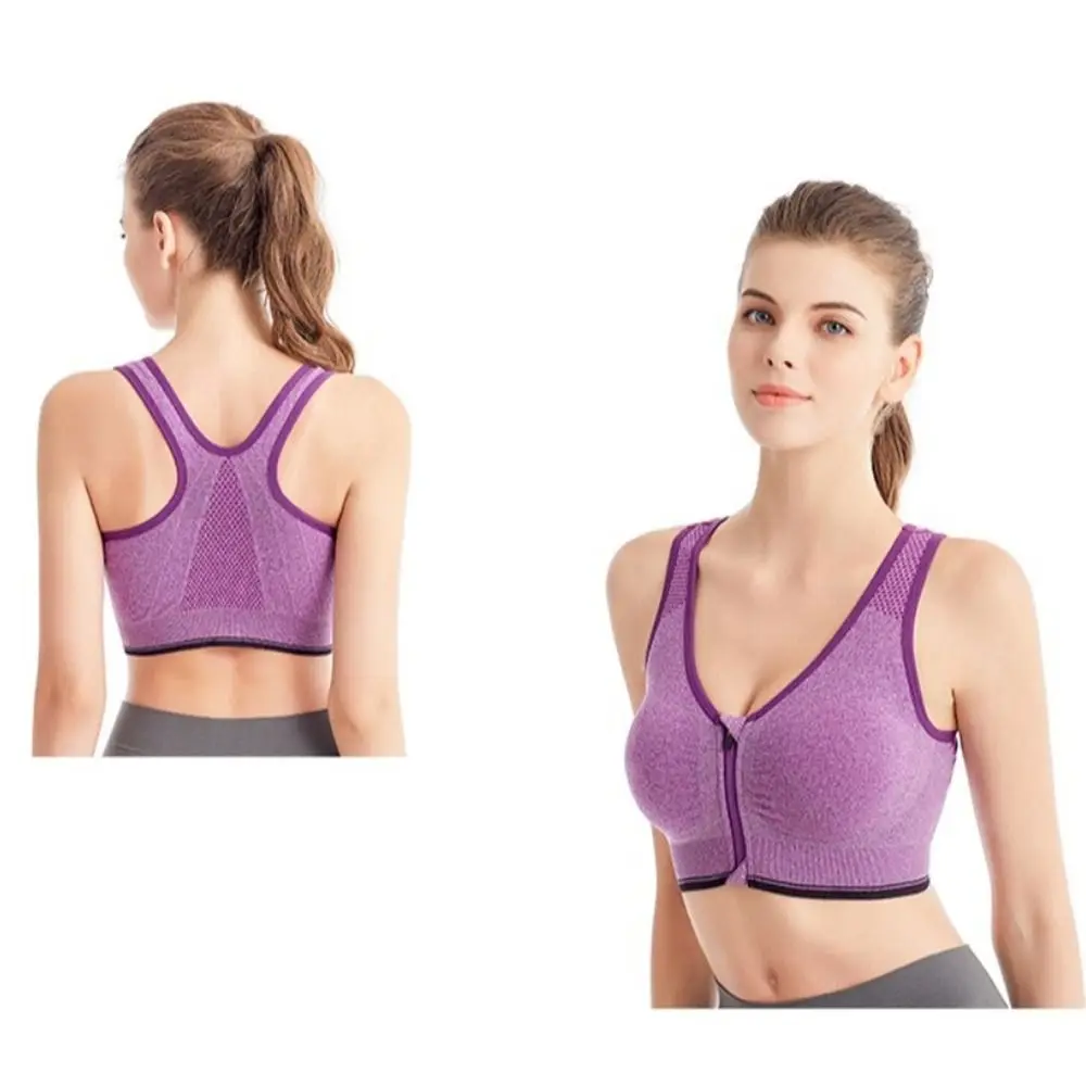 Non-steel Ring Sports Bra Top Quick-drying High Shockproof Yoga Bra Breathable Hollow Out Women Active Bra Ladies