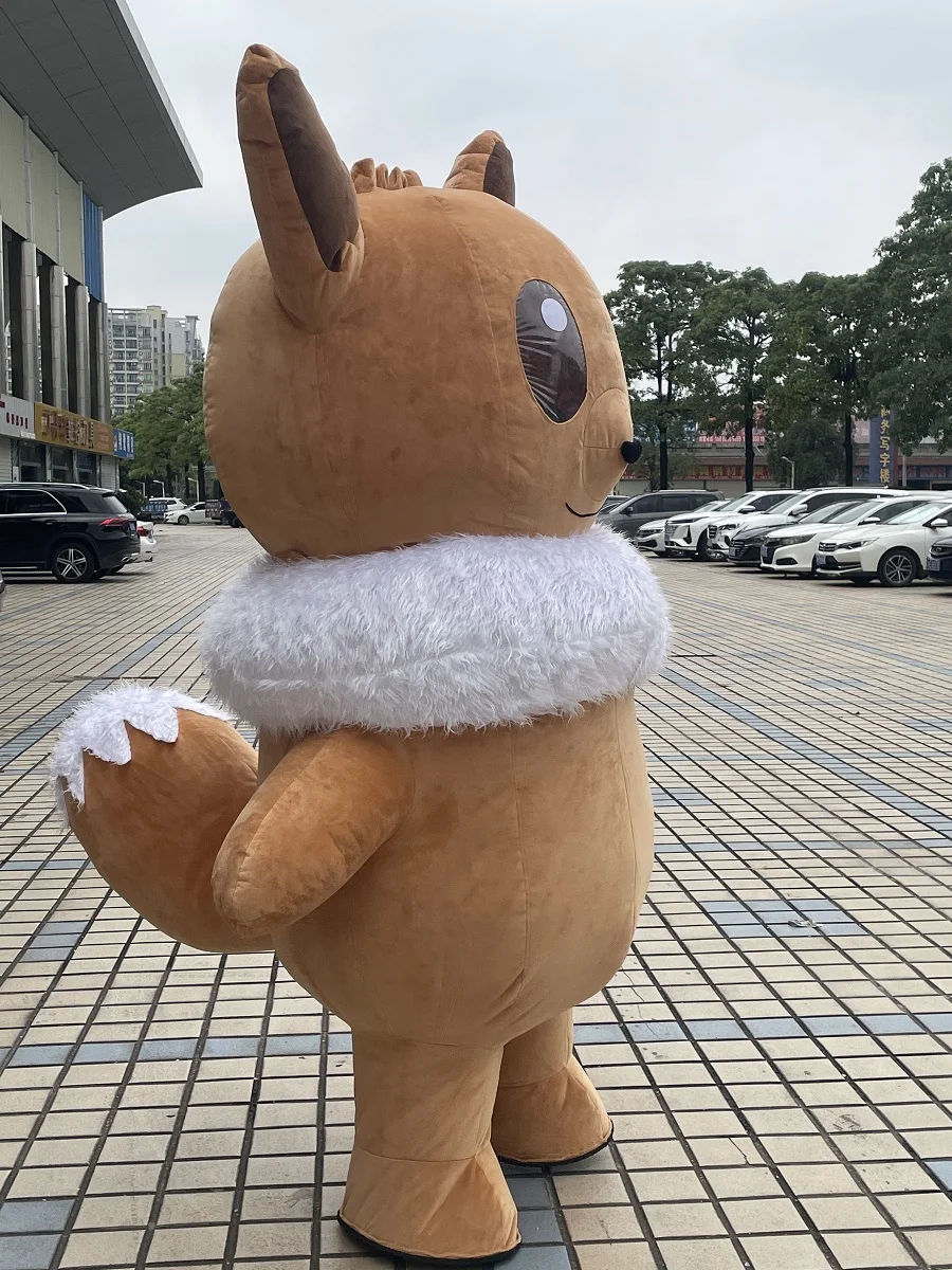 Plush Inflatable Fursuit Pika-chu Elf Mascot Clothing Giant Walking Anime Adults Costumes Party Cosplay Performance Dresses