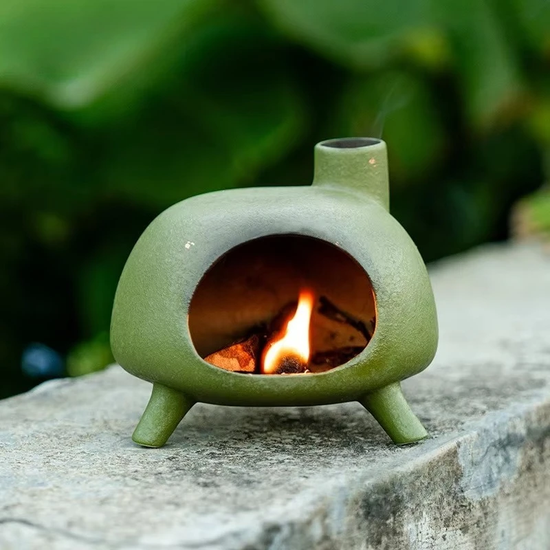 Soporte  incienso dorado verde y naranja, vaporizador para fumar, quemadores  incienso, incensario de meditación, juego