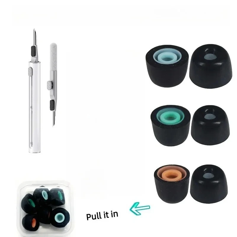 Memory Foam Ear Tips, Noise Reducing Replacement Eartips, Soft Comfortable Buds Fit For Sony WF-1000XM4 WF-1000XM3 Headphon