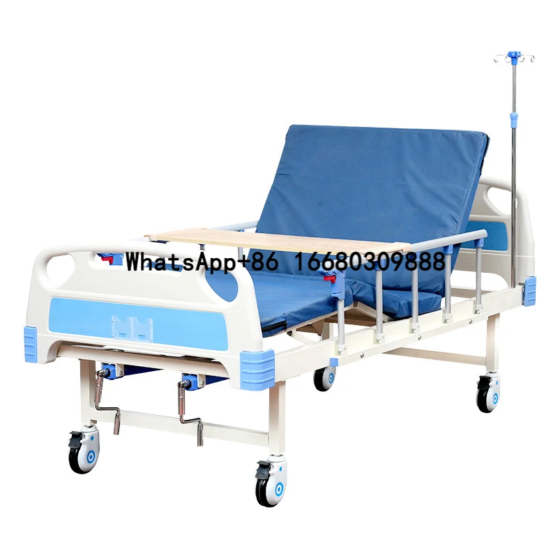 

china hospital furniture equipment health care steel 2 cranks manual two function hospital beds medical bed price for elderly