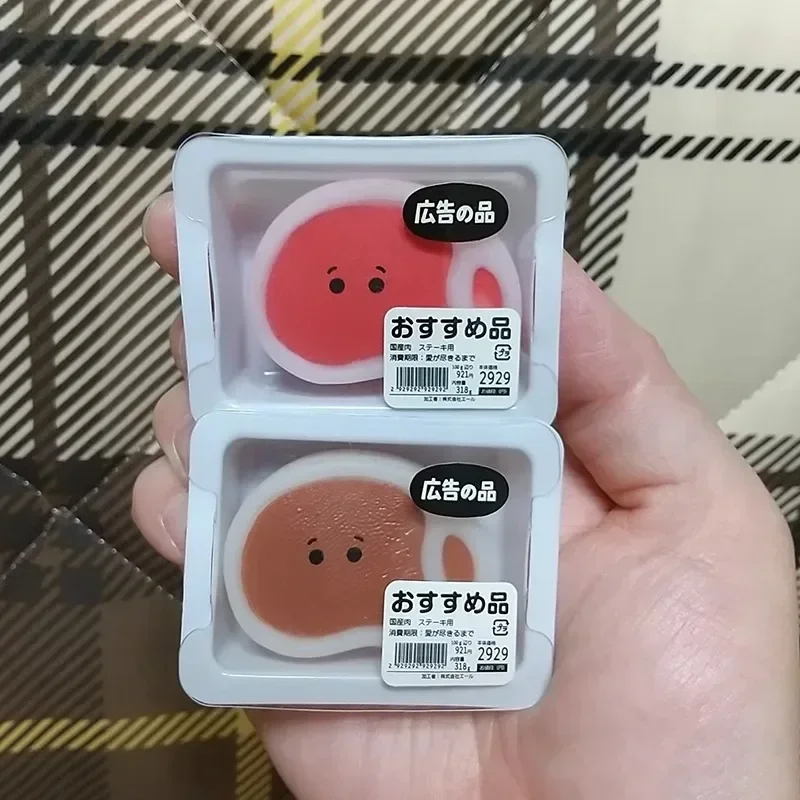 YELL Japan Original Kawaii Gashapon Figure Cute Soft Meat Simulated Food Fidgety Toys Capsule Anime Miniature Items Gift