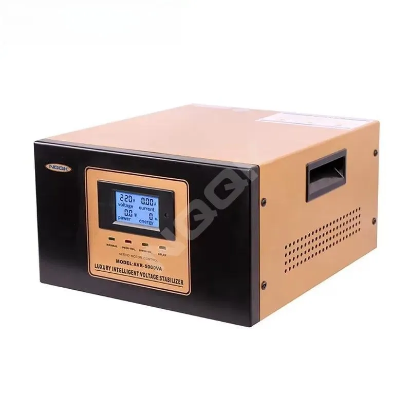 Nqqkelc 5KW 5KVA 5000W Single Phase Servo AVR Ac Voltage Regulator Stable 5000W Voltage Stabilizer for PC Computer