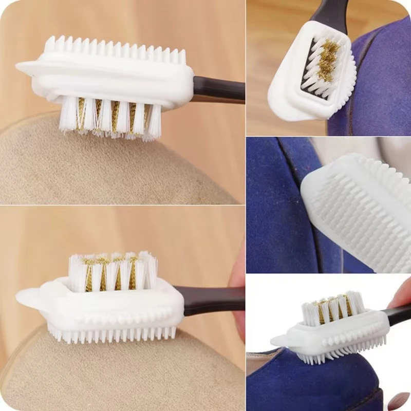 

Soft Fluffy Suede Shoe Cleaning Brush for Sneakers Leather And Nubuck Boots - Interior Shoe Care Cleaning Tool Shoe Brush