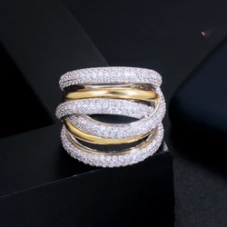 ThreeGraces 2025 New Fashion Cubic Zirconia Luxury Nigerian Dubai Bridal Wedding Evening Party Rings for Women Jewelry R285