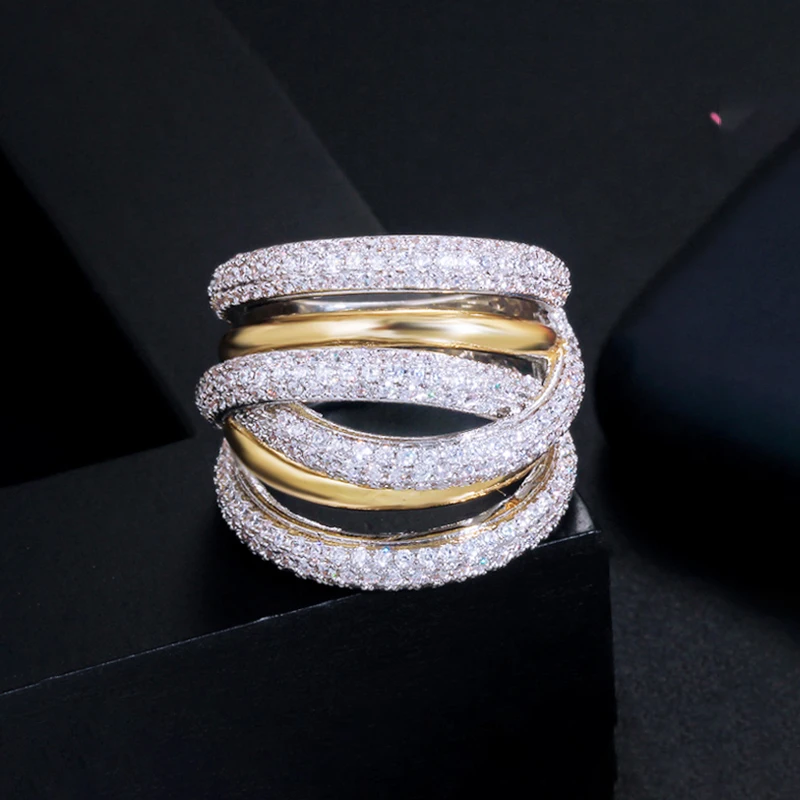 ThreeGraces 2025 New Fashion Cubic Zirconia Luxury Nigerian Dubai Bridal Wedding Evening Party Pierścionki dla kobiet Biżuteria R285