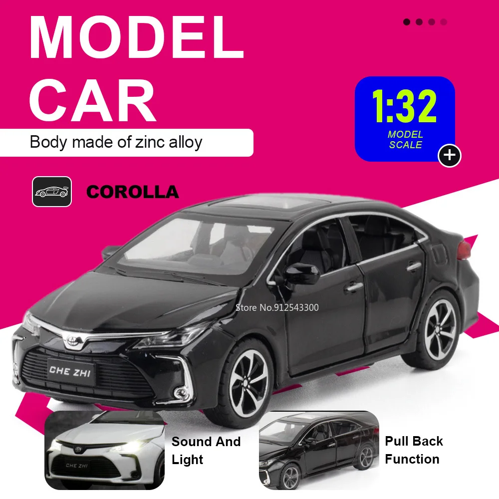 carrinho-de-brinquedo-toyota-corolla-crown-escala-1-32-com-portas-que-abrem-luzes-e-sons-pneus-de-borracha-com-friccao-veiculo-para-criancas-surpresa-de-aniversario