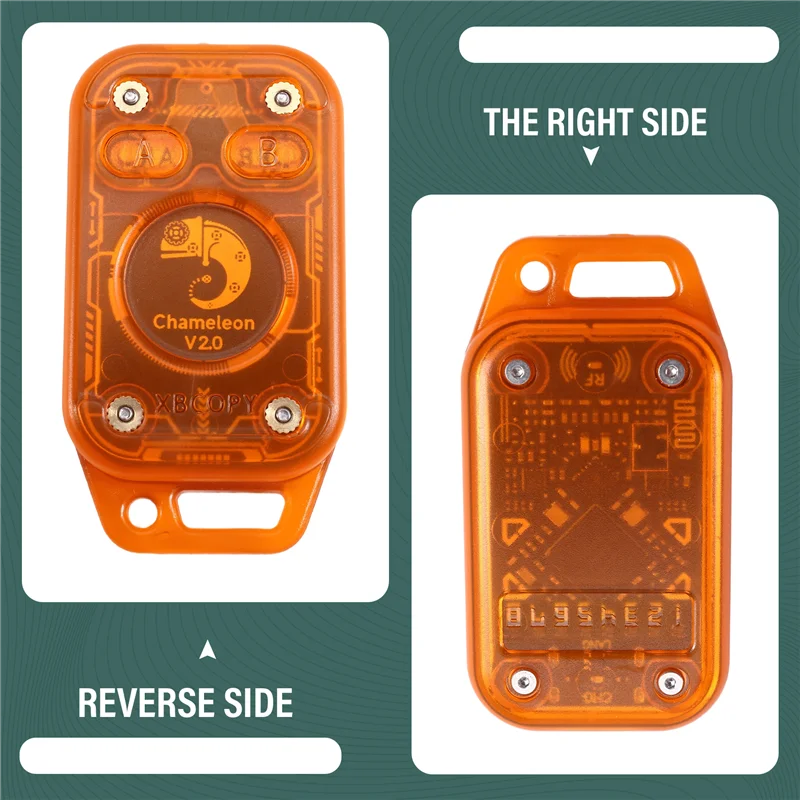 【Hot Items】Smart Chip RFID Reader Emulator Chameleon V2.0 125Khz 13.56Mhz NFC Card Decode Duplicator Restart Feature Smart Card