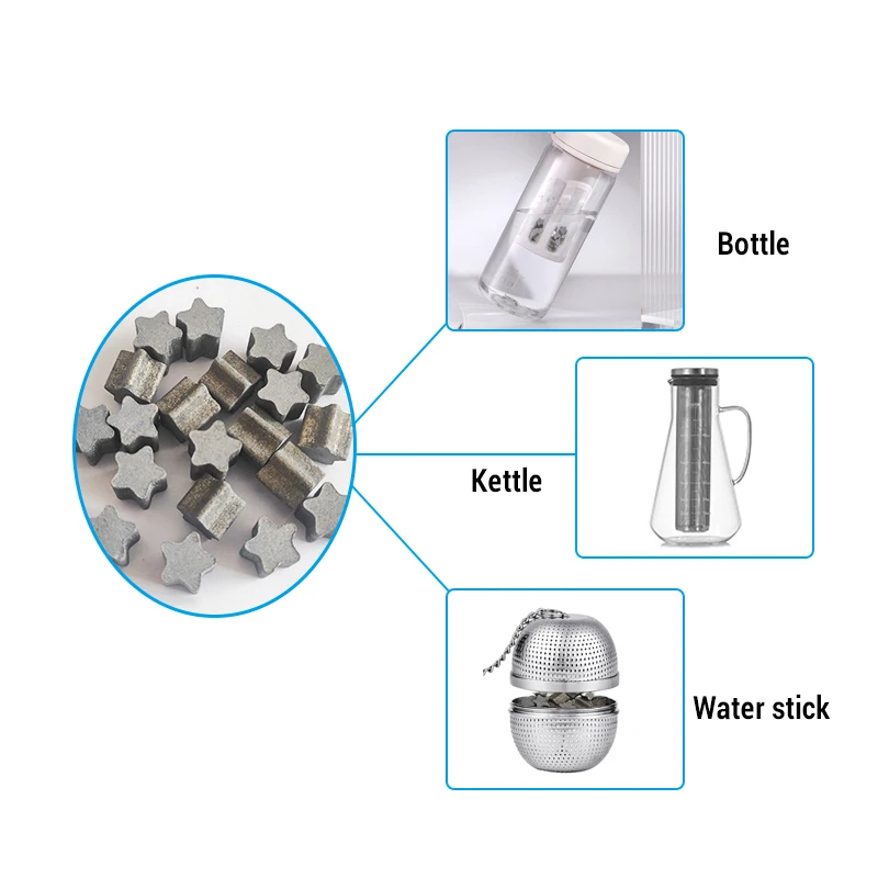 SOUDRON 45g ph 8-9.5 스타 수소 워터 파우치 항산화 별 모양 수소가 풍부한 워터 필터 백
