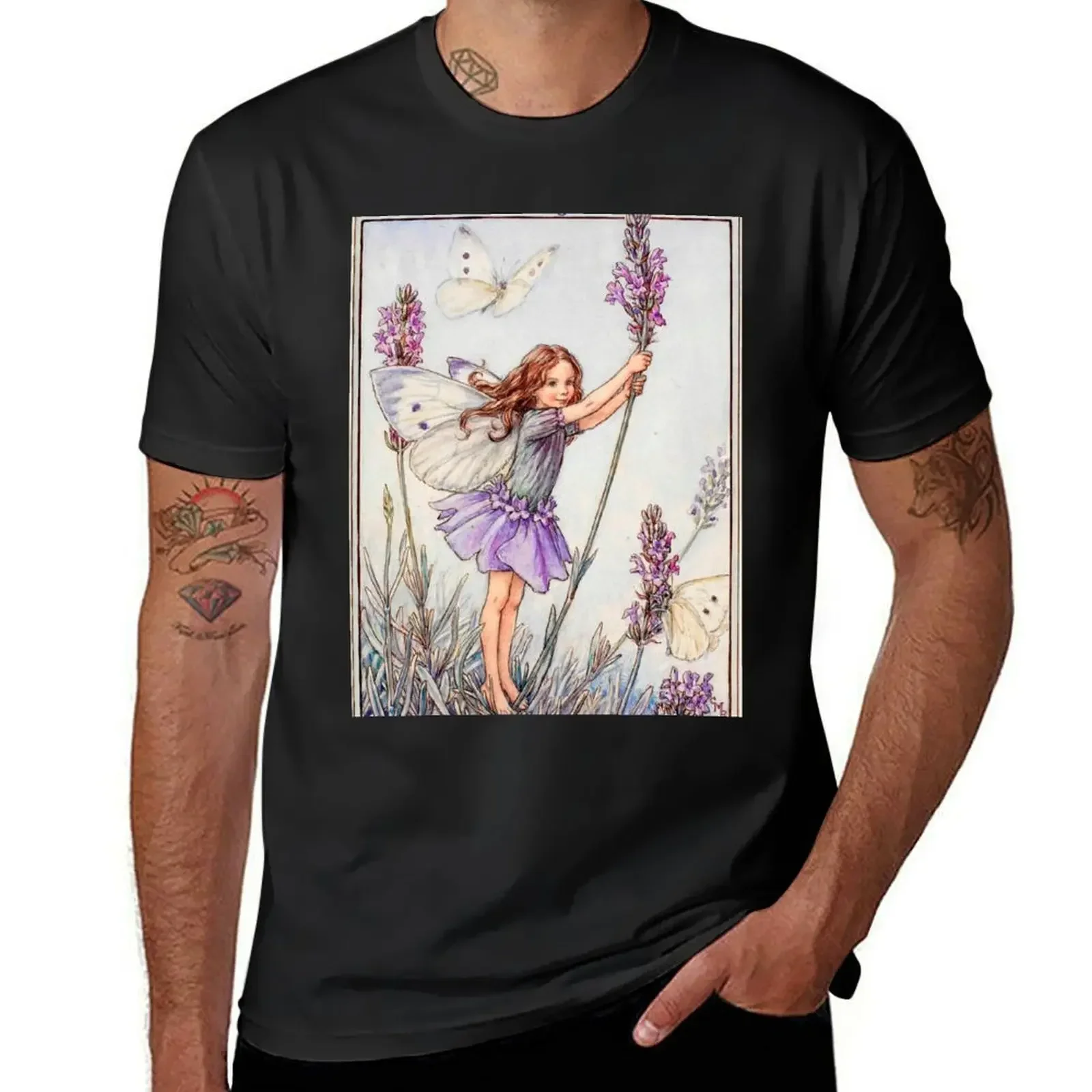 The Lavender fairy T-Shirt blanks plus sizes vintage tops men clothing